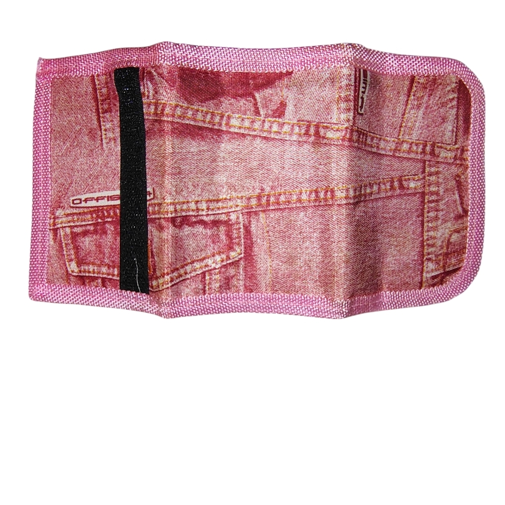 Pink Denim-Style Wallet - Picture 4 of 4